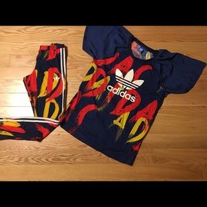 Adidas Blouse with adidas leggings